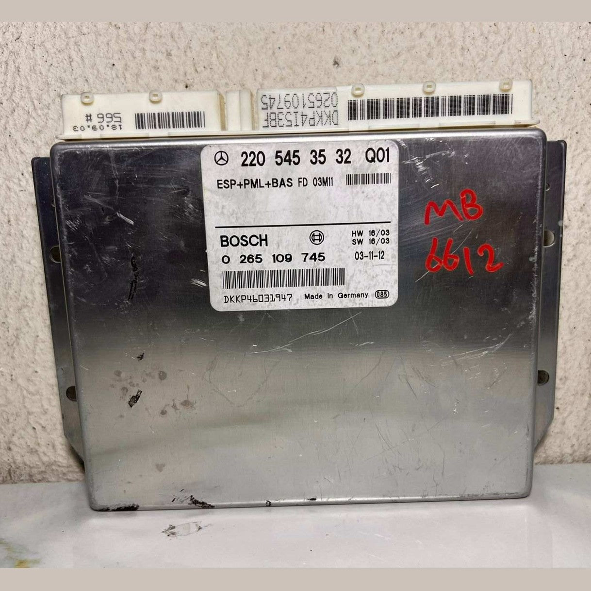 1998-1999 Mercedes-Benz S420 Control Unit A 220 545 35 32