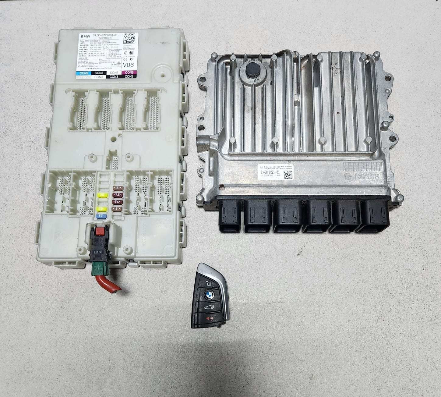 2019 BMW X3 G01 Engine Control Module 9468802 X3 X4 G01 G02 G30 B48 ECU SET