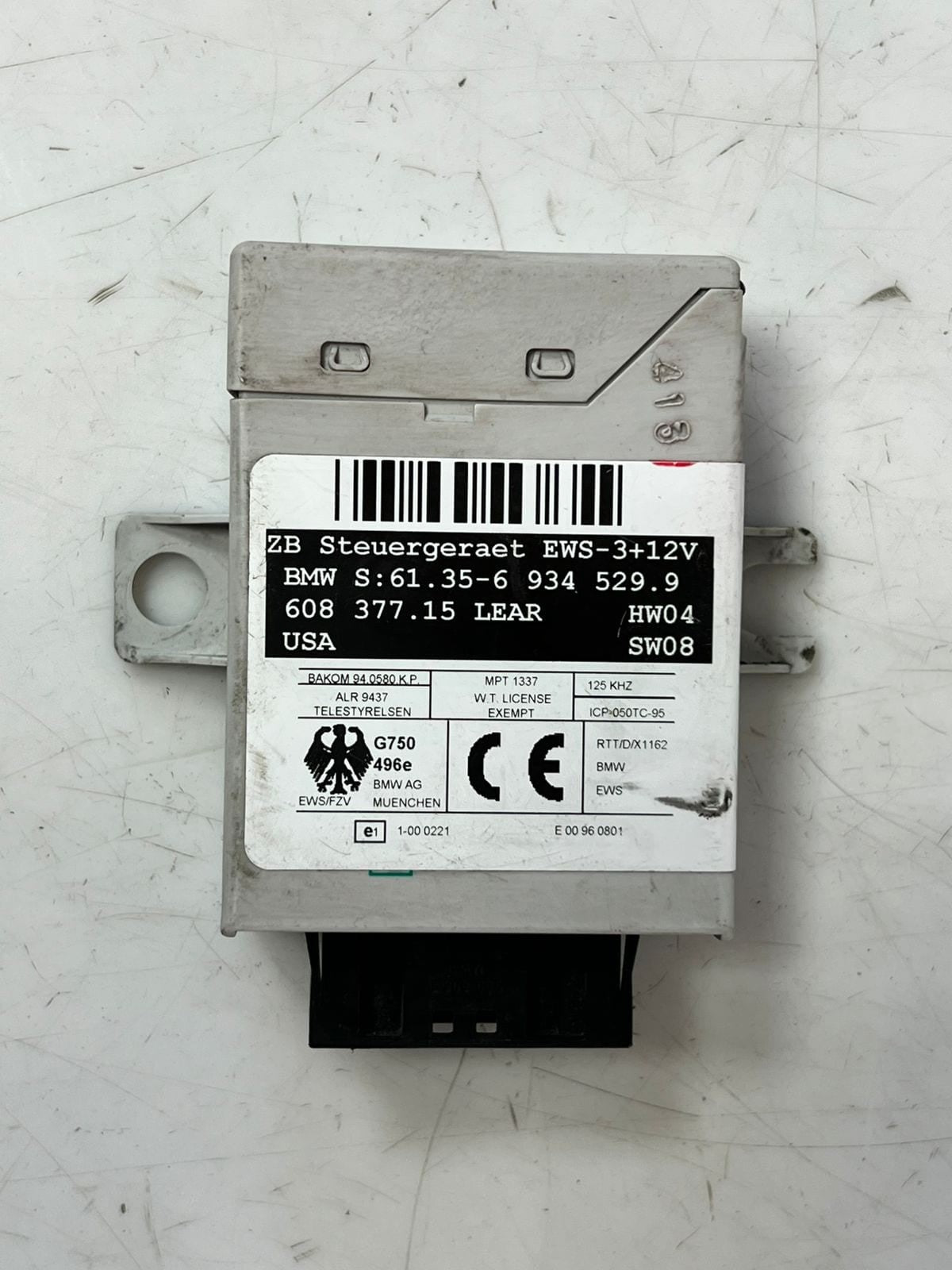 2004-2011 BMW X3 E83 EWS 12V Immobilizer Control Unit 6934529 OEM