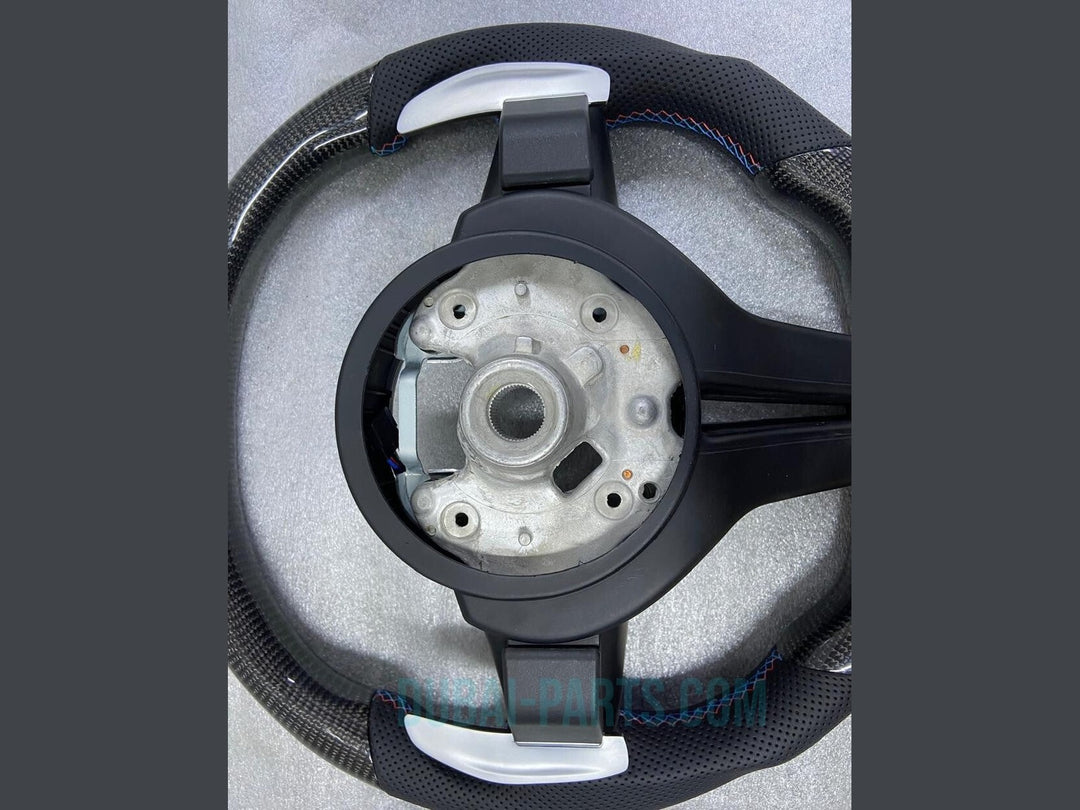 Carbon Fiber Steering Wheel FOR BMW F30 F32 Series MSport With Paddle Shifts LED