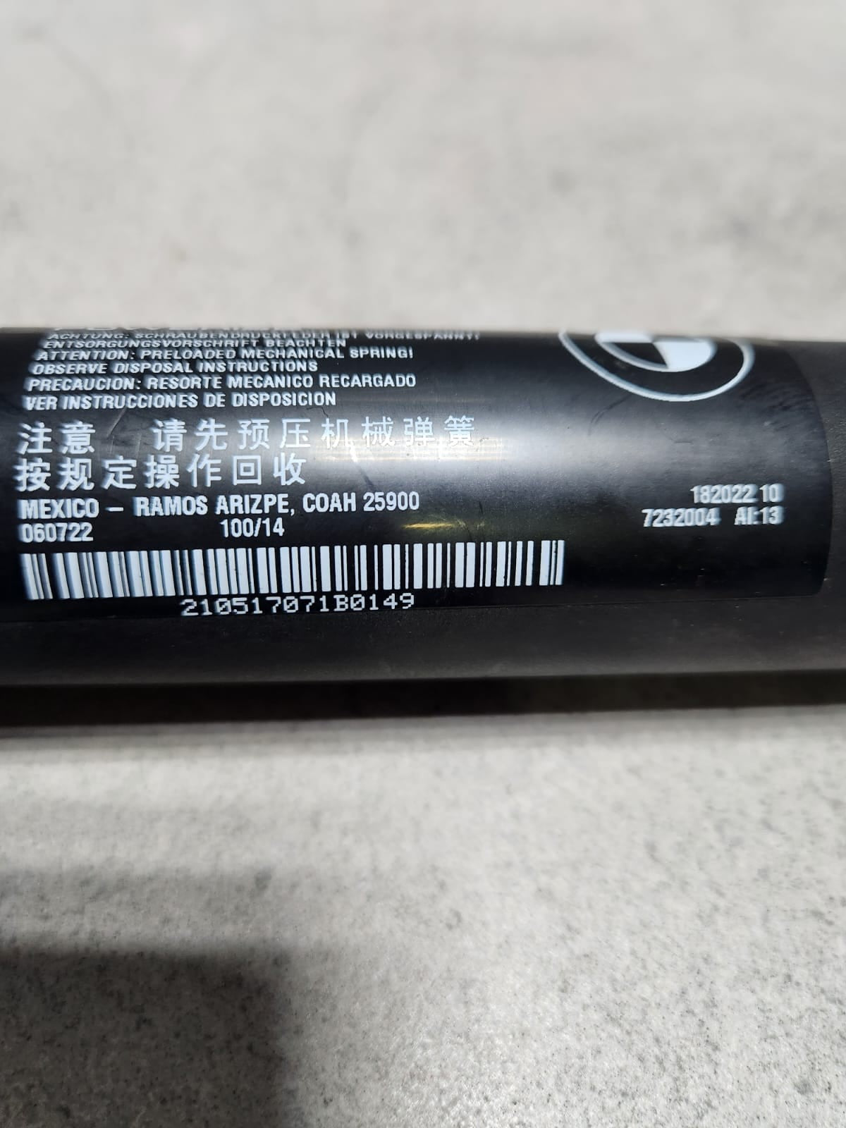 2011-2017 BMW X3 Tailgate Lift Cylinder 7232004 X3 18i, 20i, 28i, and 35i
