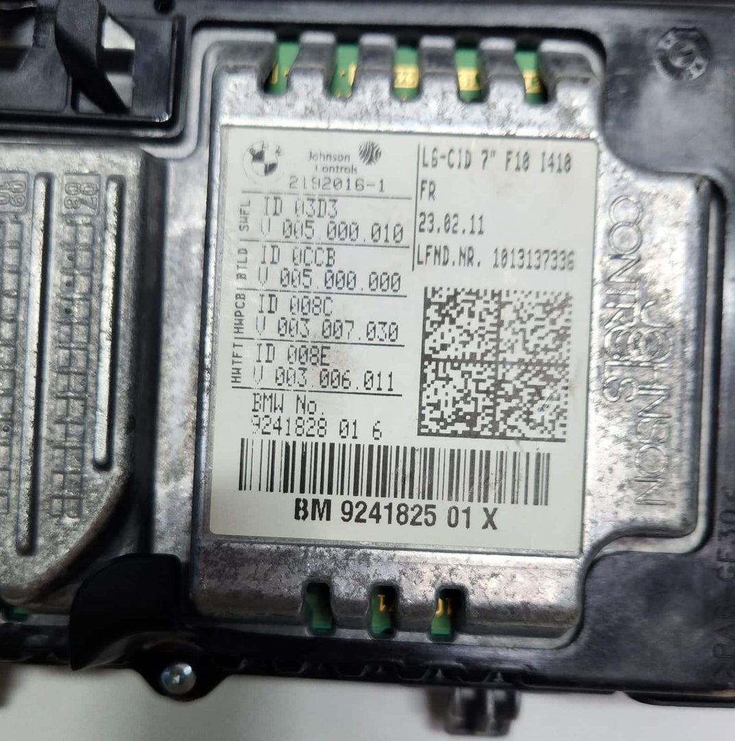 2011-2013 BMW 535i Navigation Display Screen 9241825 5 Series F10 F11