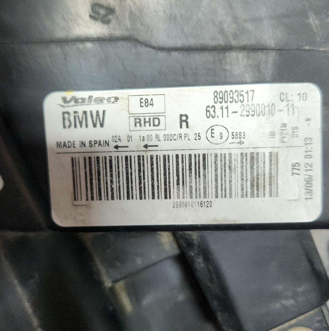 2010-2015 BMW X1 Bi-Xenon Headlight Right 2990010 X1 E84 RHD OEM