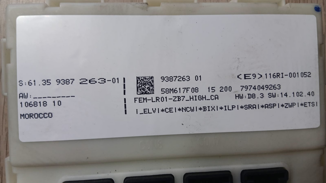 BMW 118i 318i F20 F30 2015 B38 ECU DME Set 8662411 Complete Kit w/ Key OEM