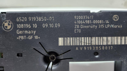 2008 BMW X5 Antenna Amplifier Diversity 65209193850 X5 E70 and E70 LCI OEM