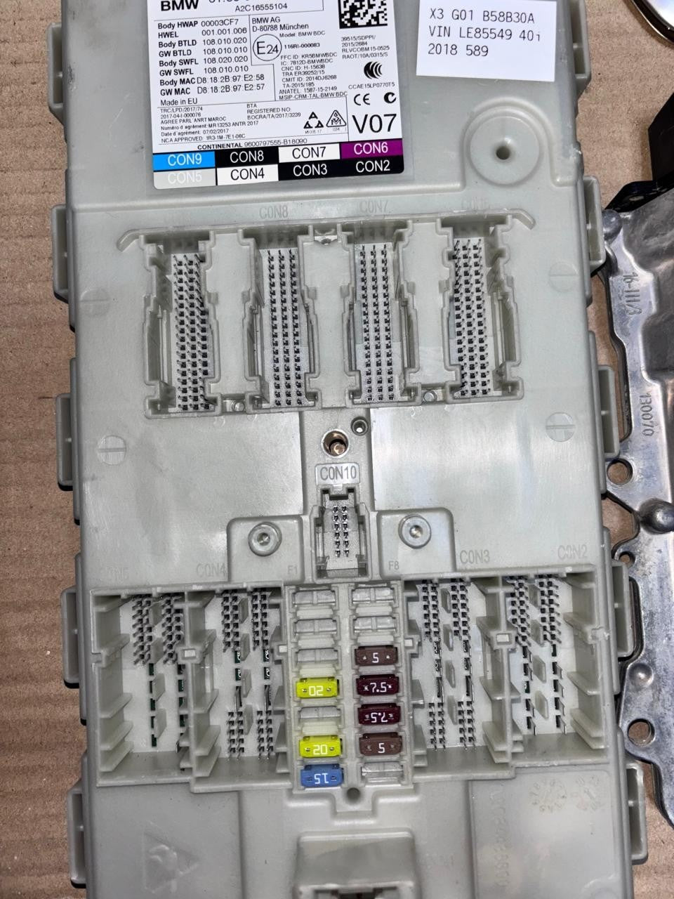 BMW G01 X3 B58B30A VIN LE85549 40i 2018 ENGINE CONTROL UNIT SET + KEY - 9485817