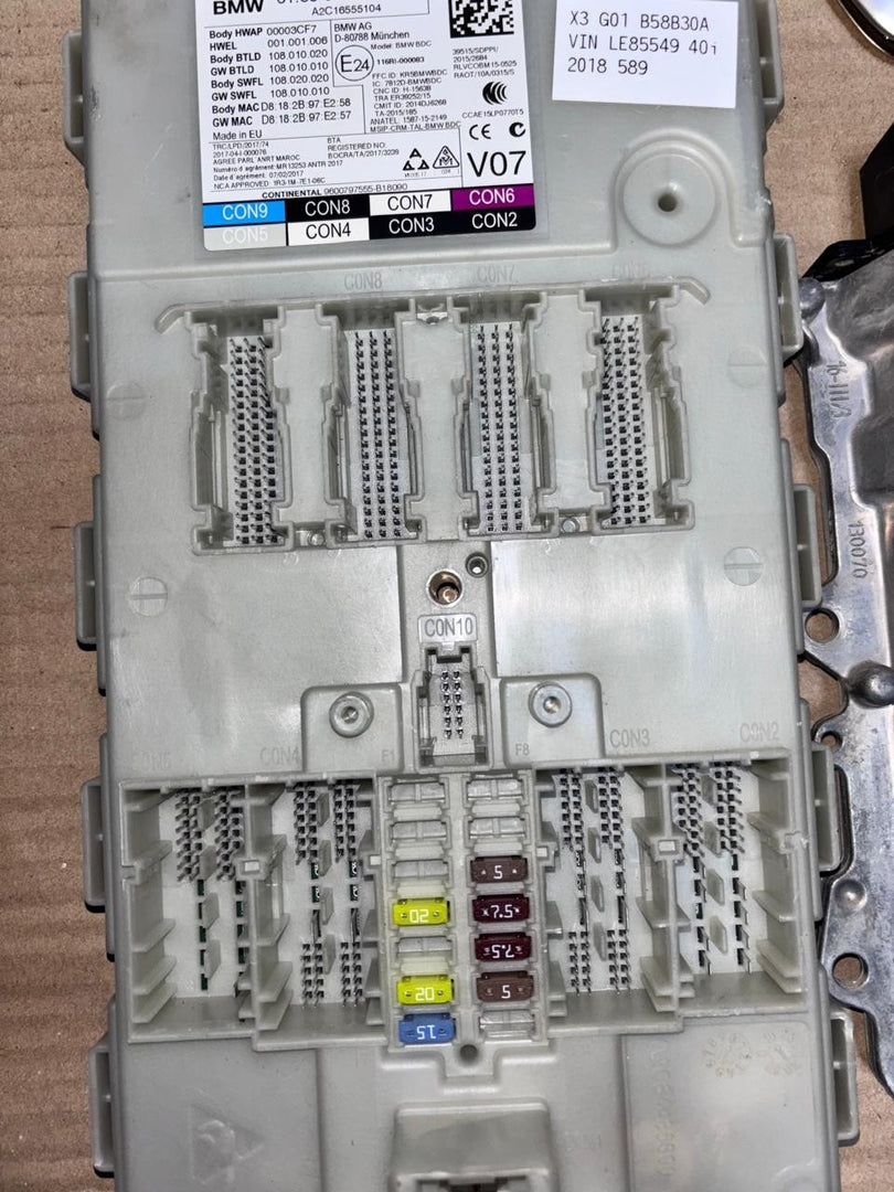 BMW G01 X3 B58B30A VIN LE85549 40i 2018 ENGINE CONTROL UNIT SET + KEY - 9485817
