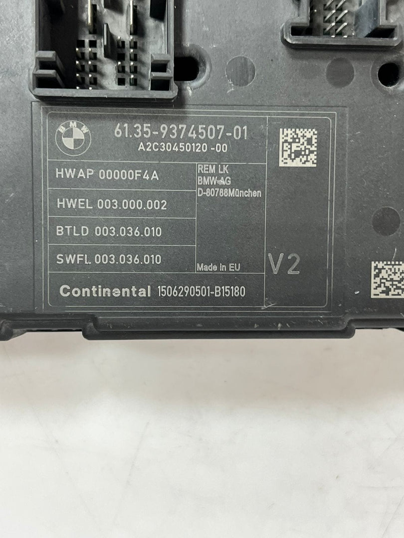 2014-2016 BMW 428i F32 F33 4' F20 F30 F31 1 Rear Body Control Module 9374507 OEM