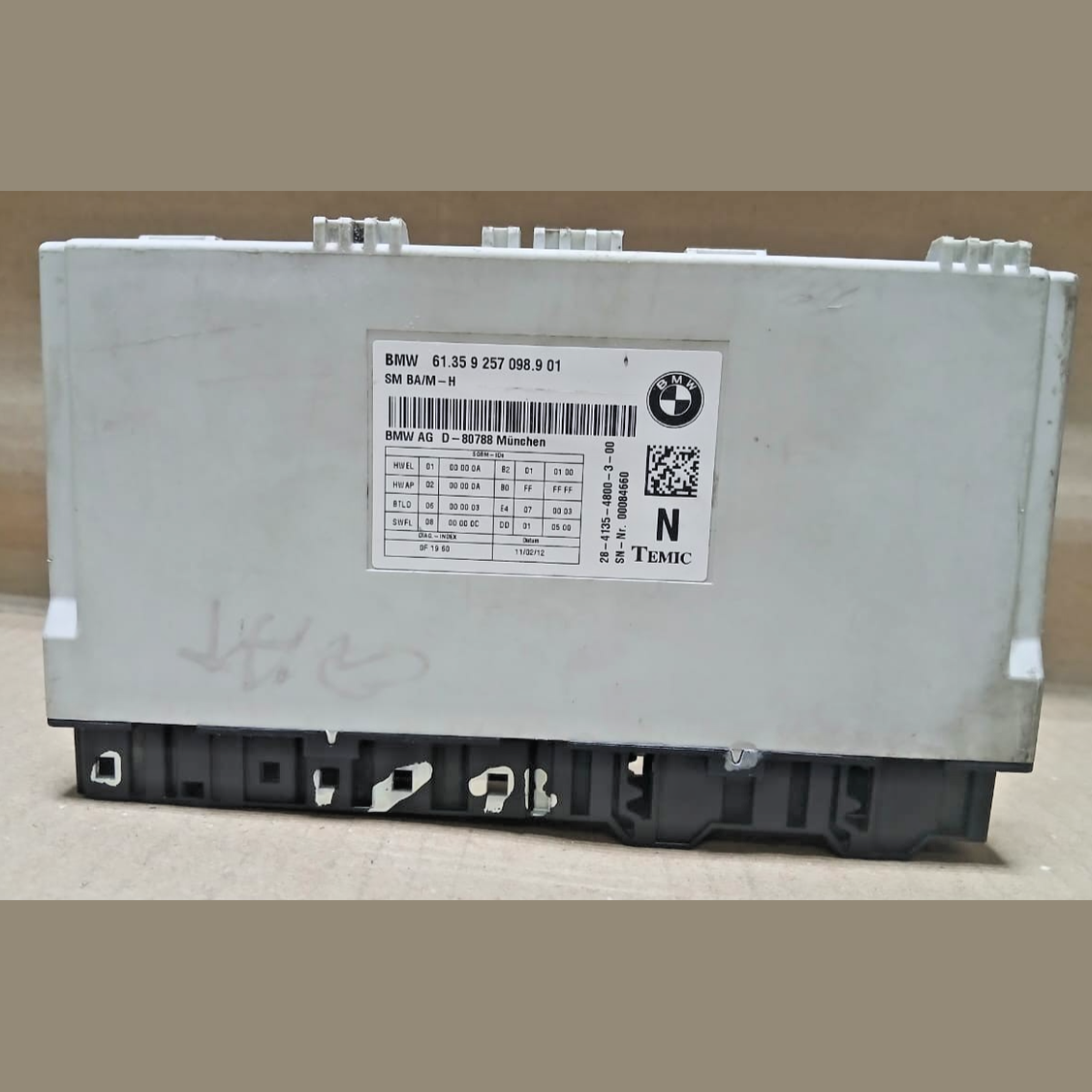 BMW F10 F11 F20 F21 F22 F30 F31 Front Seat Control Module ECU 9257098 SM BA/M-H