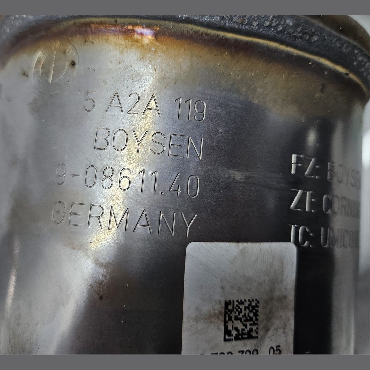 2018-26 BMW X5 X6 X7 XM (LCI, V8 Hybrid) 4.4L V8 S68 Catalytic Converter 5A2A119