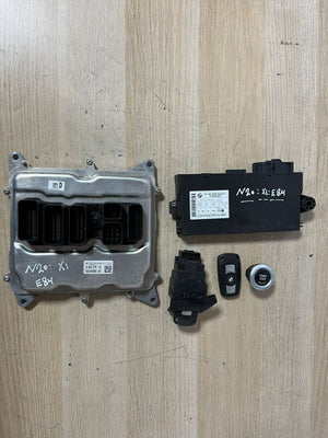 2012 BMW X1 E84 N20 Engine Control Unit ECU set +  cas3 + 2keys - 8603576