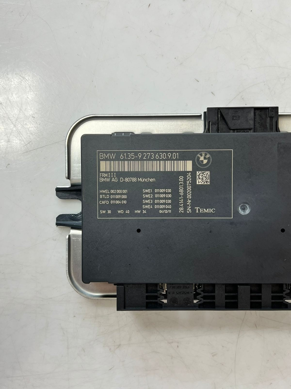 2011-15 BMW 550i 5' 535i 640i 650i F12 Footwell Light Control Module 9273630 OEM