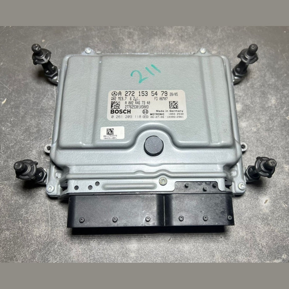 01-09 Mercedes W211 E-Class Engine Control Module Unit ECM ECU A272 1535479 OEM