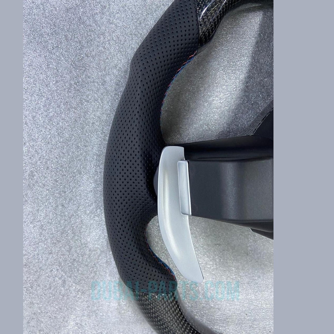 Carbon Fiber Steering Wheel FOR BMW F30 F32 Series MSport With Paddle Shifts LED