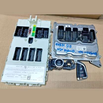 ECU BMW X5 F15 40e HYBRID 2016 ECU KIT COMPLETE WITH BDC & KEY  8664920