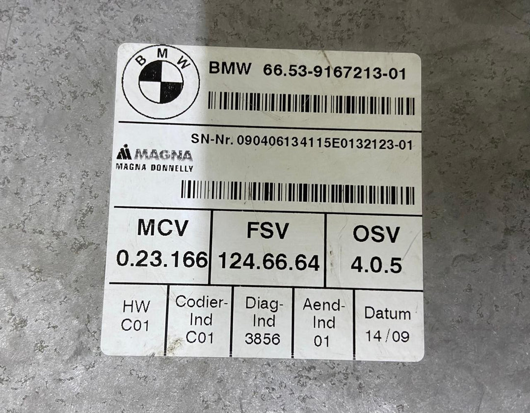 OEM BMW X5 E70 X6 E71 DOOR MIRROR CAMERA CONTROL UNIT MODULE 9167213
