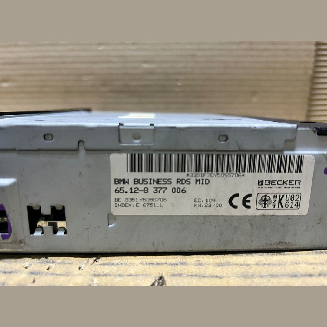 BMW Radio Without Navigation 8377006 5 Series E39 models Business radio
