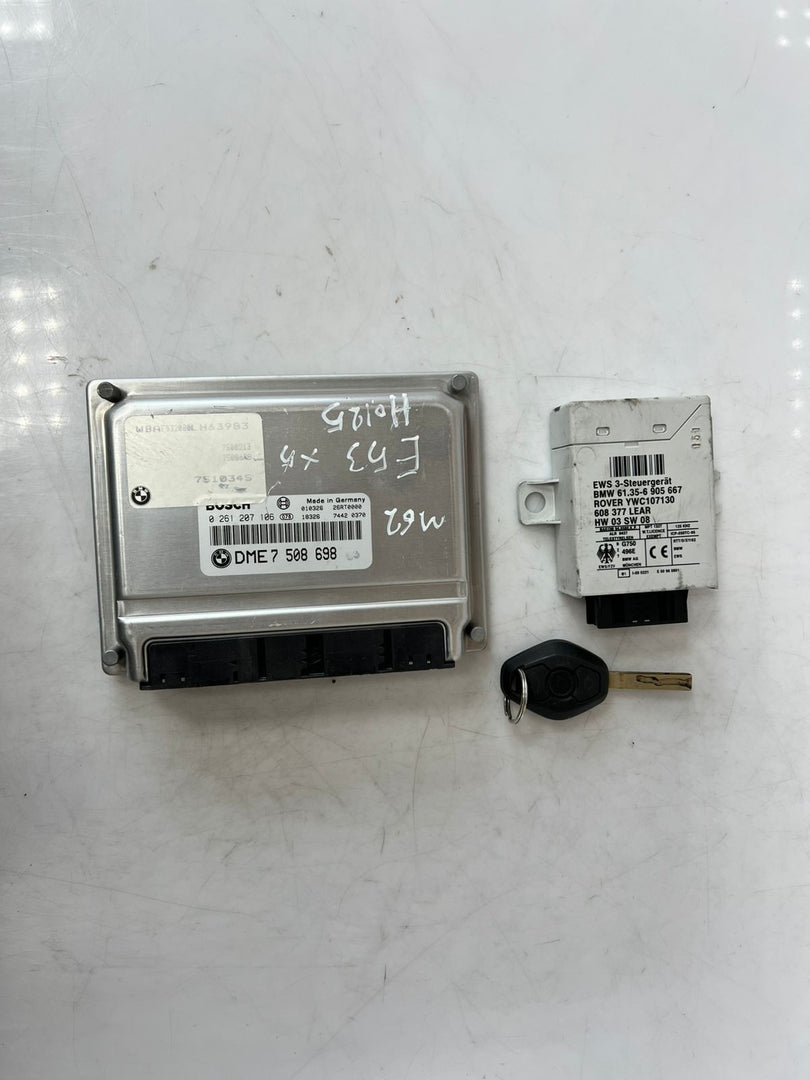 OEM BMW E39 E38 E53 5 7 X5 series M62 ENGINE ECU Set DME 7508698