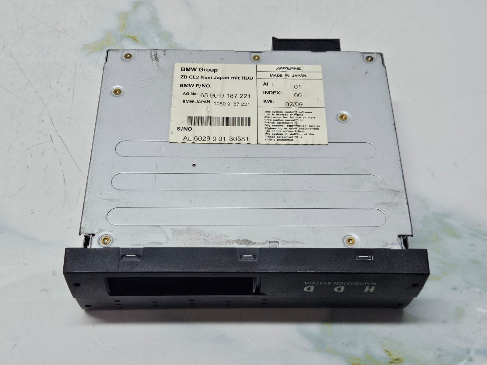2007-08 BMW X5 E63 E64 E70 HDD Navigation ALPINE Navigation Control Unit 9187221