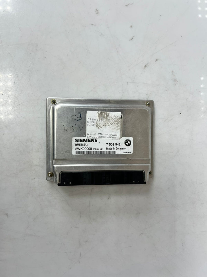 2001-2005 BMW 325i 5 Series E39 Siemens MS43 Engine Control Unit ECU 7509942 OEM
