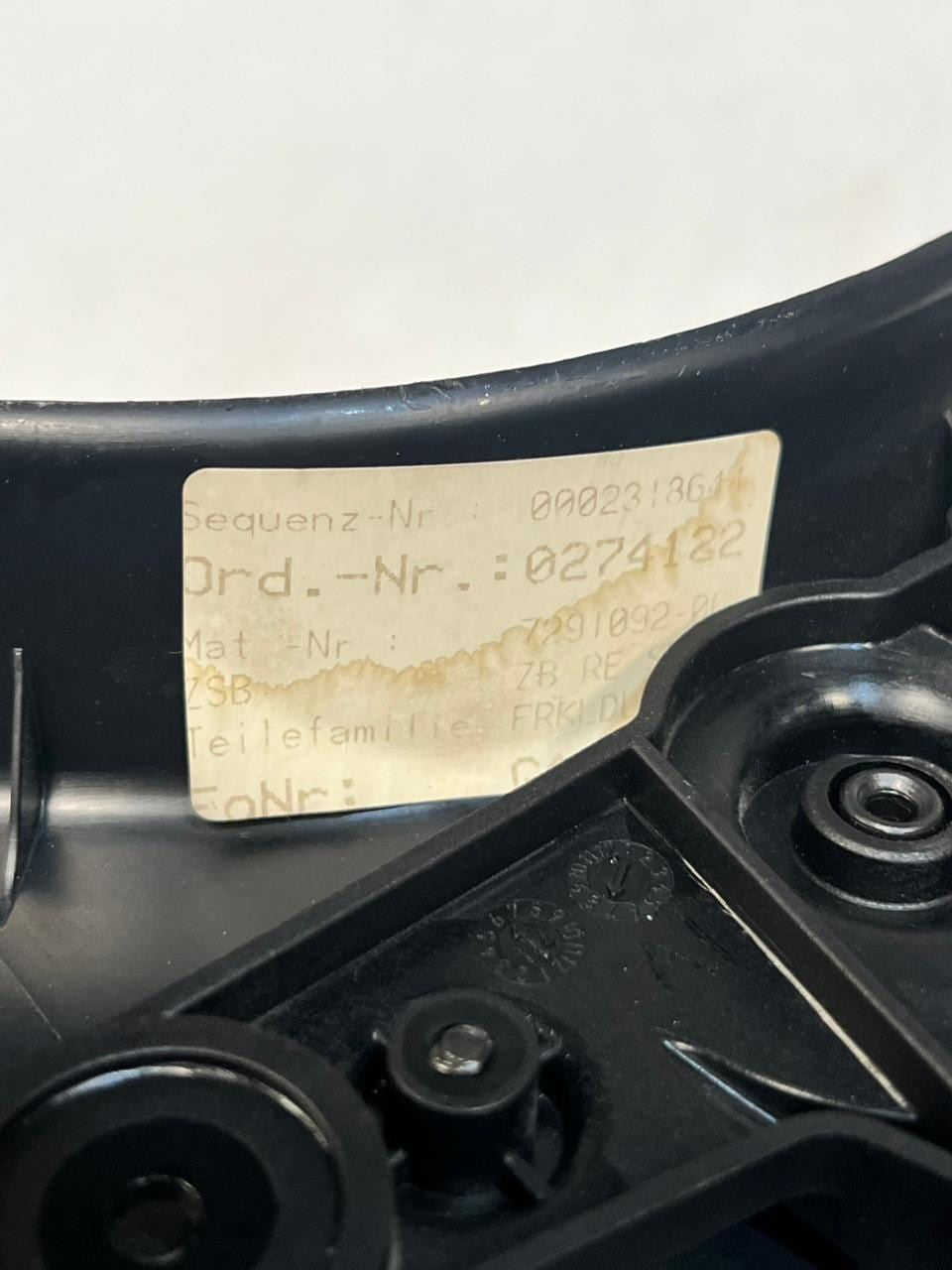 BMW 3' 4' F30 F31 F34 F32 Front Right Lateral Trim Panel Cover 7291092 OEM