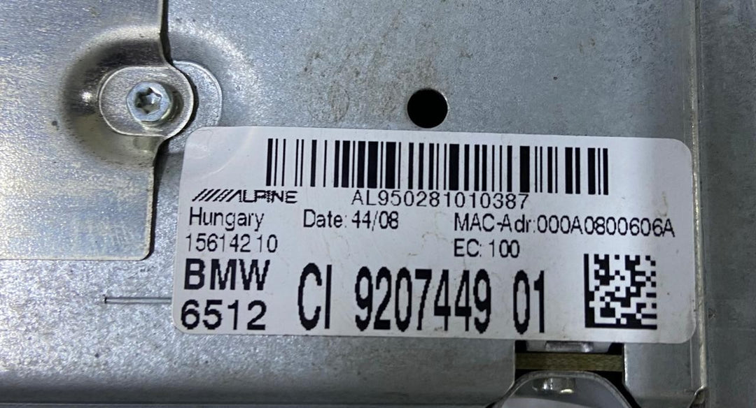 OEM BMW 7-SERIES 2008 F02 Navigation CIC Head Unit Radio Audio Head 9207449
