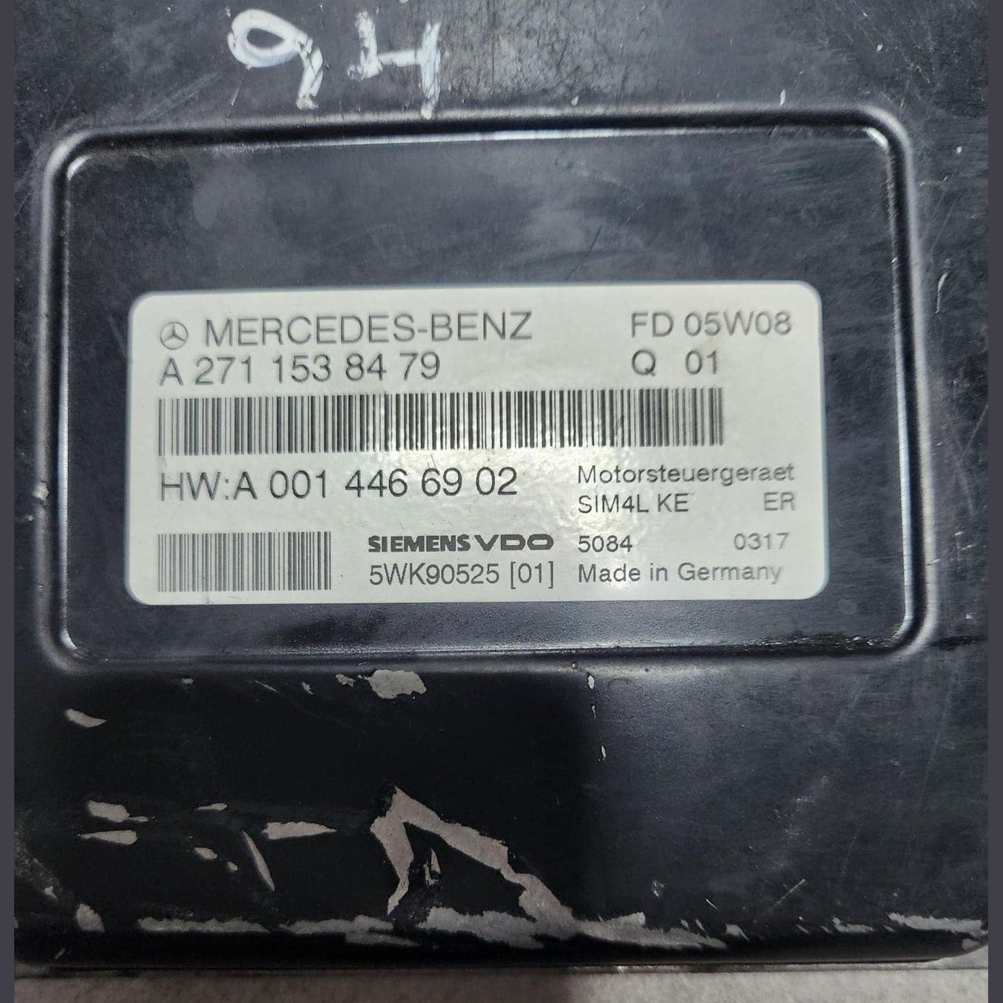Benz Engine Control Unit A2710108902 C-Class W203 M271 PETROL ENGINE ECU
