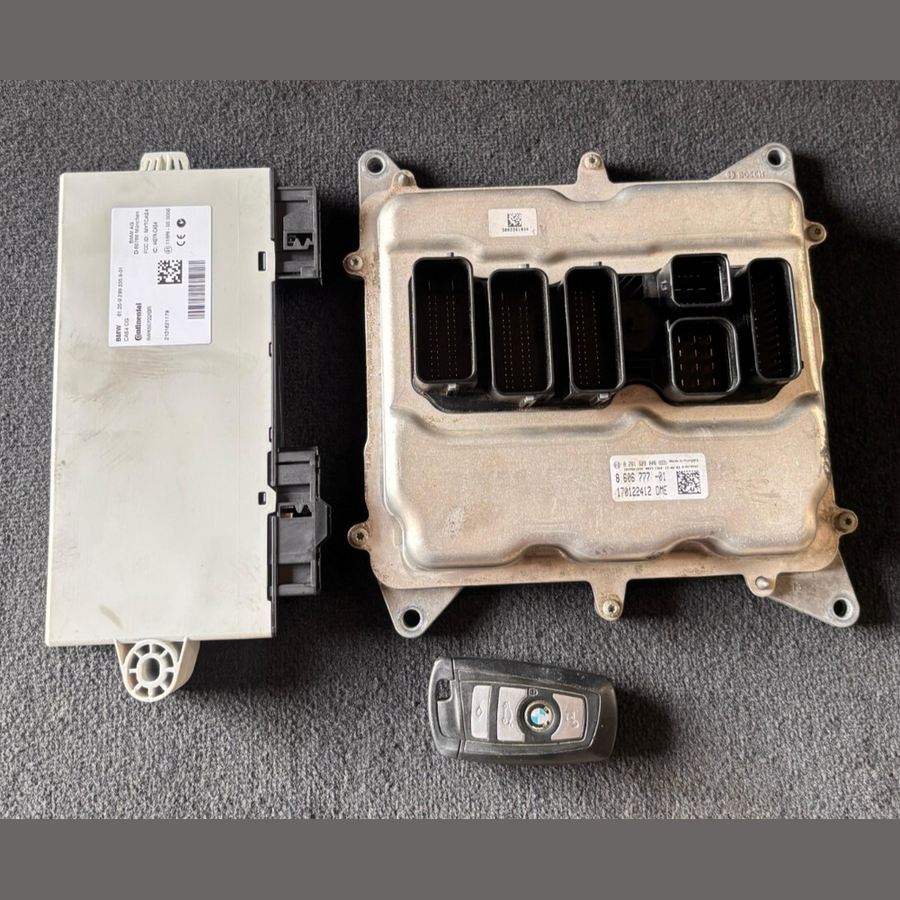 BMW 3ER F30 F31 320I XDRIVE N20 MOTORSTEUERGERÄT SET OEM + SCHLÜSSEL - 8606777