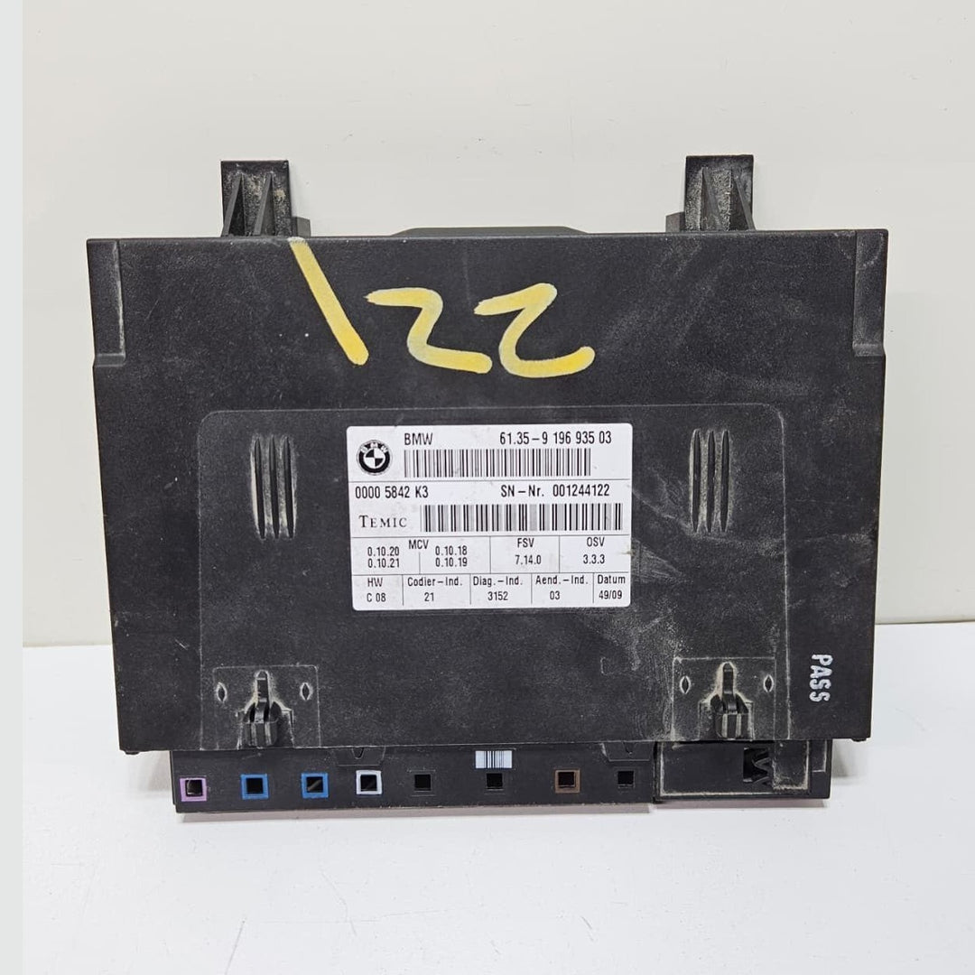 2010 BMW E82 E92 E93 128i Front Seat Control Module 9196935