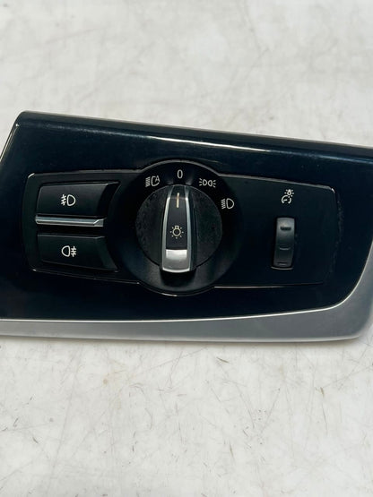 BMW 5 Series F10 F11 Headlight Switch Panel Trim Driver Glossy 9166928 OEM