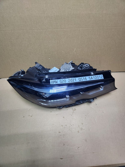 Genuine 2018-2023 BMW 330i Shadow Line Led Headlight 5A1D012 3 Series G20 G21