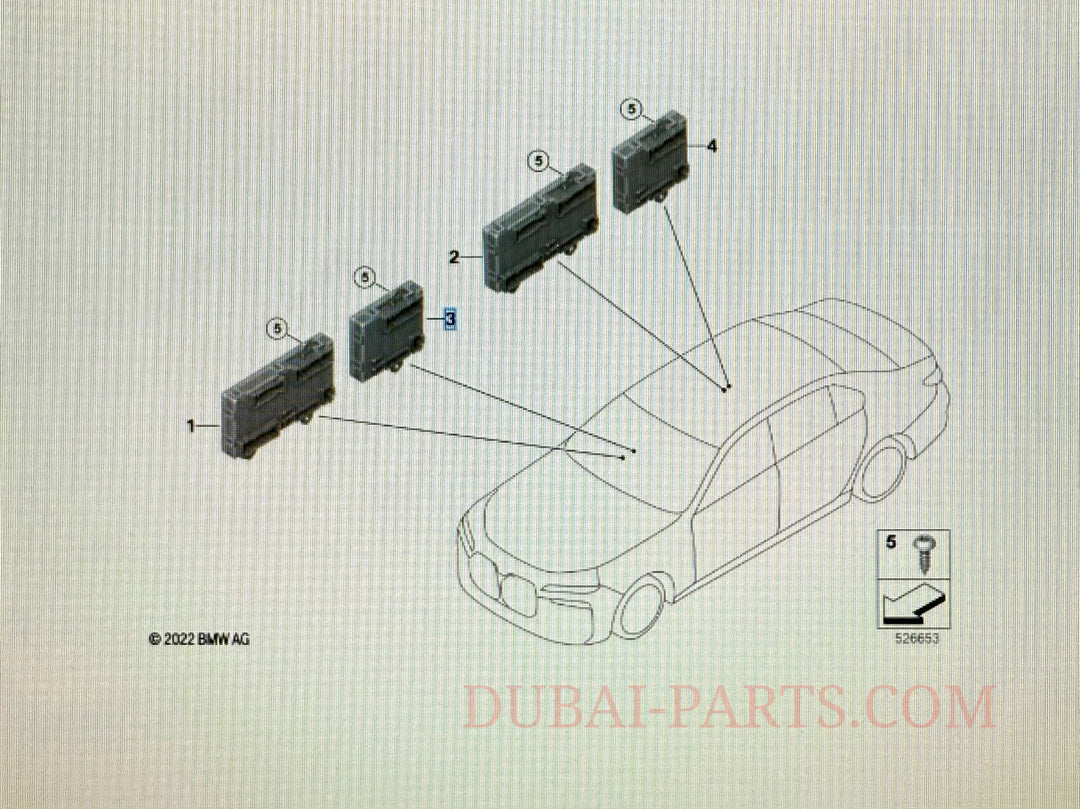 BMW G70 Control unit door passenger's side 5A6BEF1
