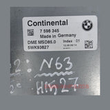 BMW 750Li N63 DME MSD85.0 ENGINE CONTROL UNIT ECU MODULE ECM 7598345