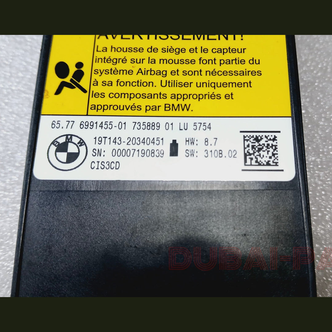 وحدة استشعار وجود الراكب في المقعد الأمامي الأيسر والأيمن من BMW G01 G12 G15 G20 G30 الأصلية رقم 6991455