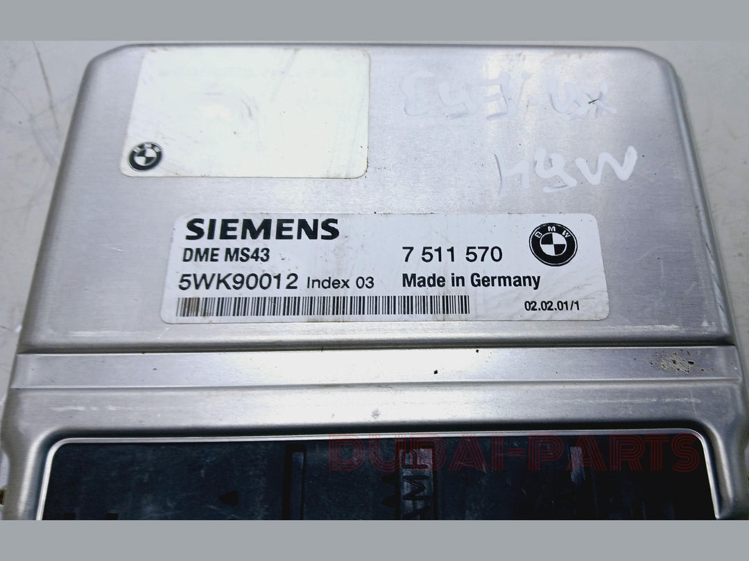 BMW 3,5, SERIES E46 E39 Z3 E36 M54 ENGINE CONTROL ECU MODULE DME MS43 7511570