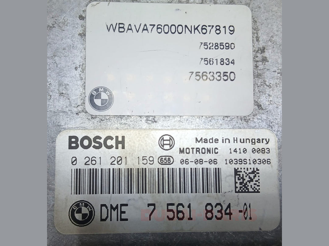 BMW 320i E90 2006 N46 ENGINE CONTROL UNIT ECU KIT DME 7561834