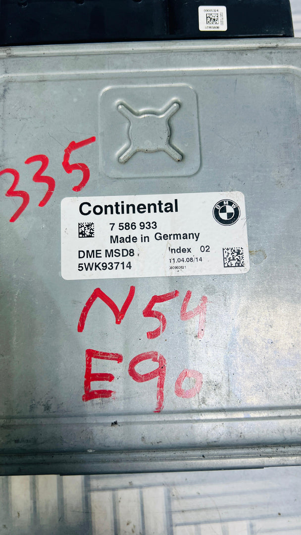OEM BMW N54 E82 E88 E90 E92 E93 Z4 Engine Control Unit Ecm DME MSD81  7586933