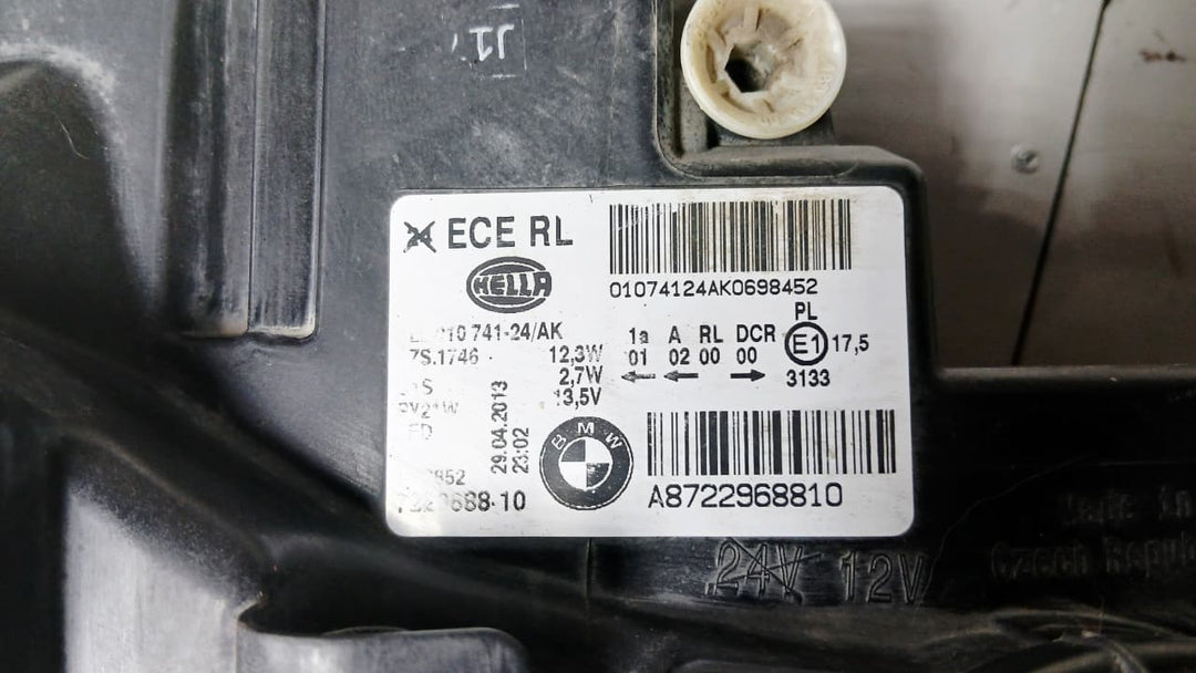 GENUINE OEM Hella BMW 1 'S F20 F21 Xenon Headlight Right Side 2011-15 7229688