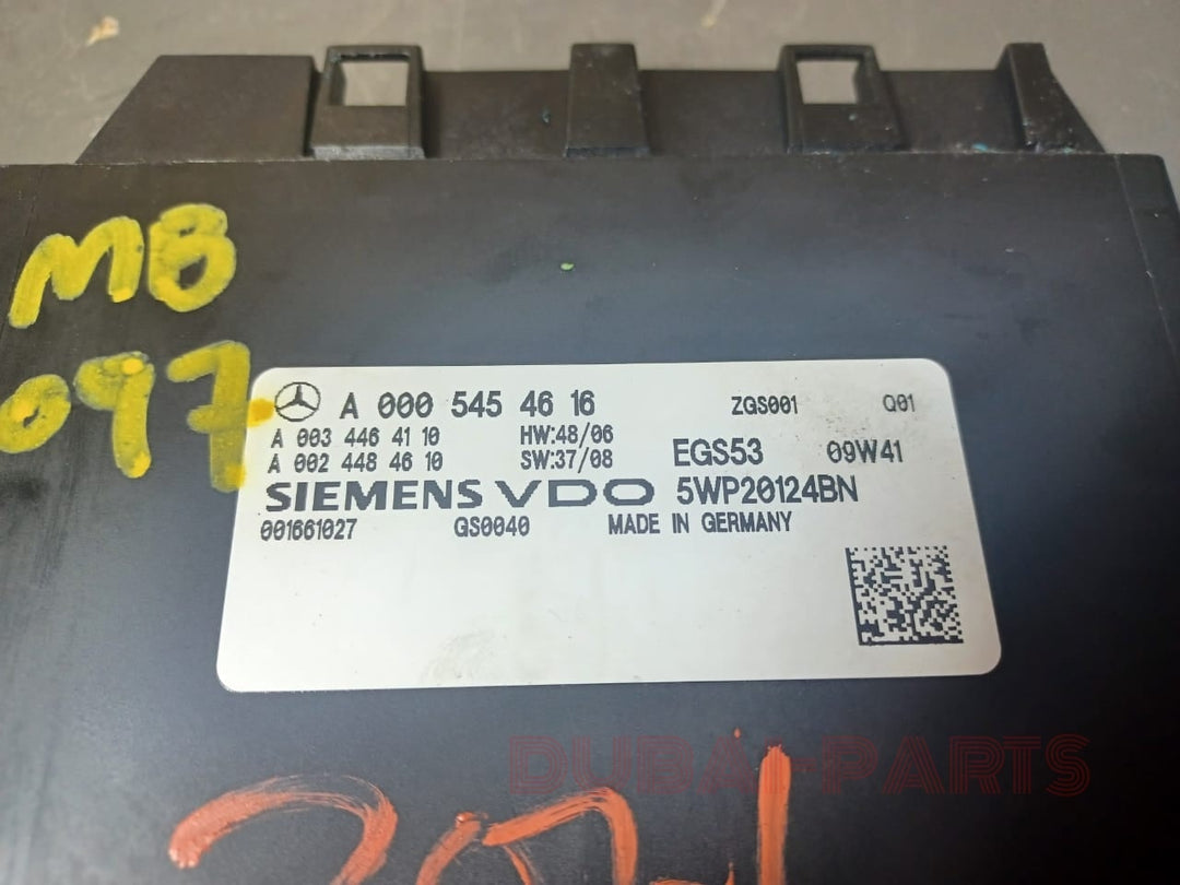 08-12 MERCEDES-BENZ W204 C-CLASS TRANSMISION CONTROL GEAR BOX MODULE A000 5454616 OEM