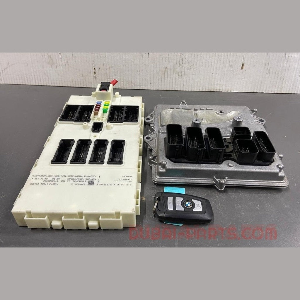 ☑️ 2014-2016 BMW 335i ACTIVE HYBRID F30 3.0 N55 TURBO ECM DME BCM MODULE KEY SET-8604275
