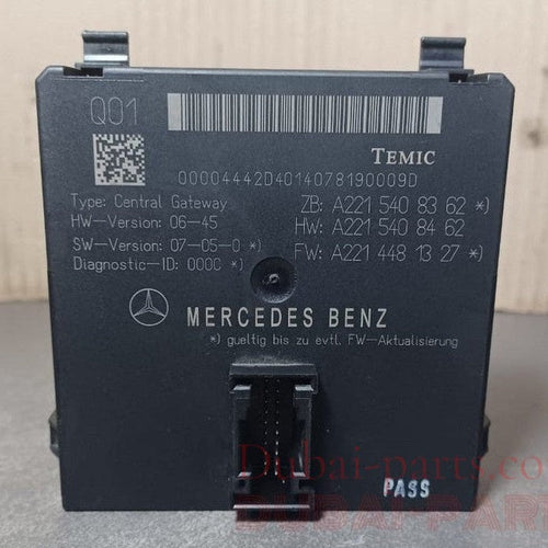 07-13 Mercedes W221 S550 S63 Central Gateway Control Module A221 5408362 OEM
