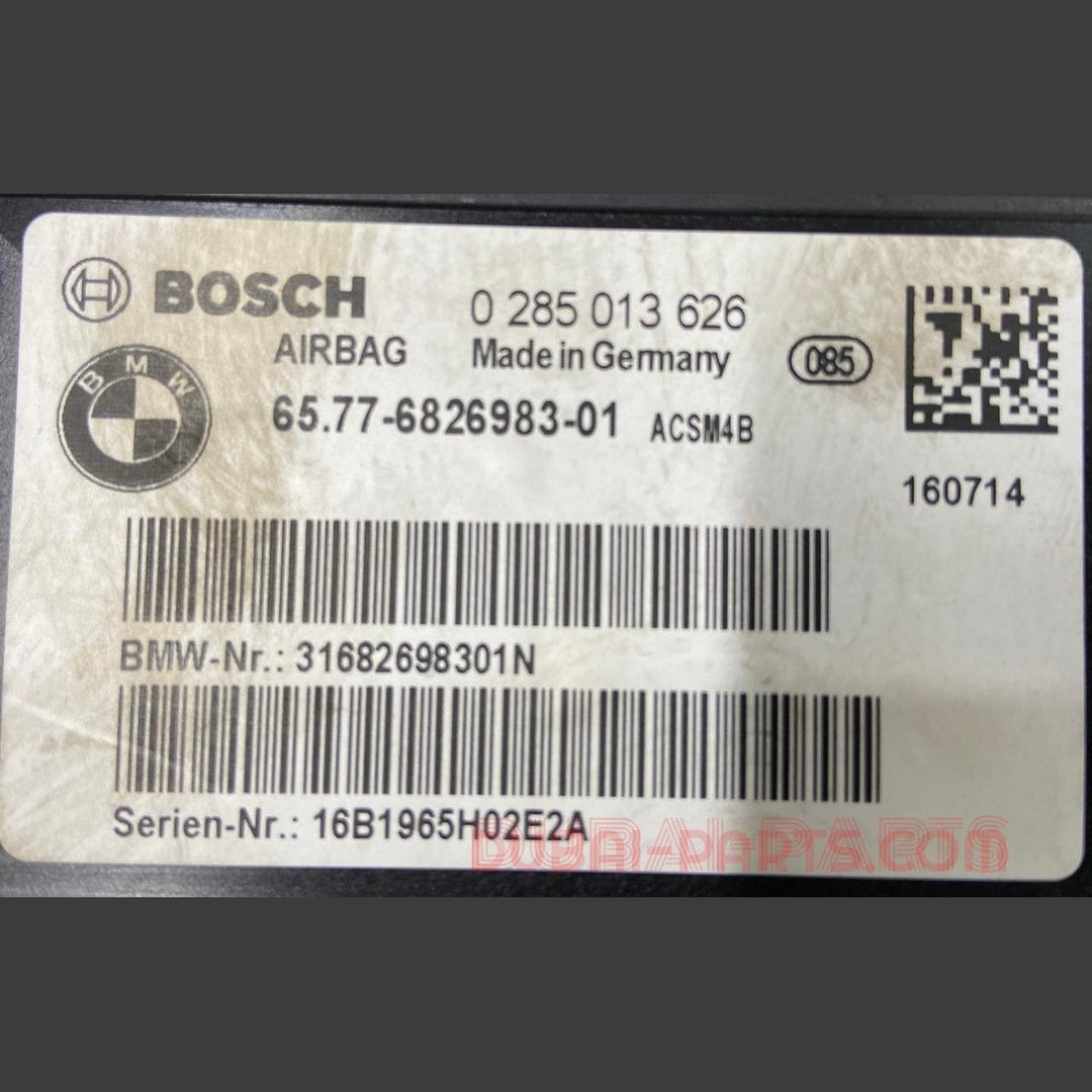 وحدة التحكم في نظام تقييد الحركة التكميلي (SRS) لسيارات BMW F20 F21 F30 F32 F80، رقم القطعة 6826983، أصلية.