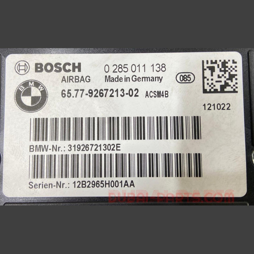 ✅✅✅ وحدة التحكم في نظام الوسائد الهوائية (SRS) لسيارات BMW F22 F23 F30 F34 - رقم القطعة 9267213 (أصلية)