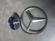 Front Hood Ornament Mounted Star Emblem Fit For Mercedes Benz C E S AMG Silver