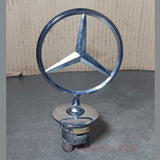 Front Hood Ornament Mounted Star Emblem Fit For Mercedes Benz C E S AMG Silver
