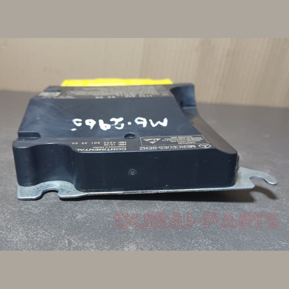 وحدة التحكم في الوسائد الهوائية SRS لسيارة مرسيدس بنز الفئة S W222، رقم القطعة A222 9009908، أصلية.