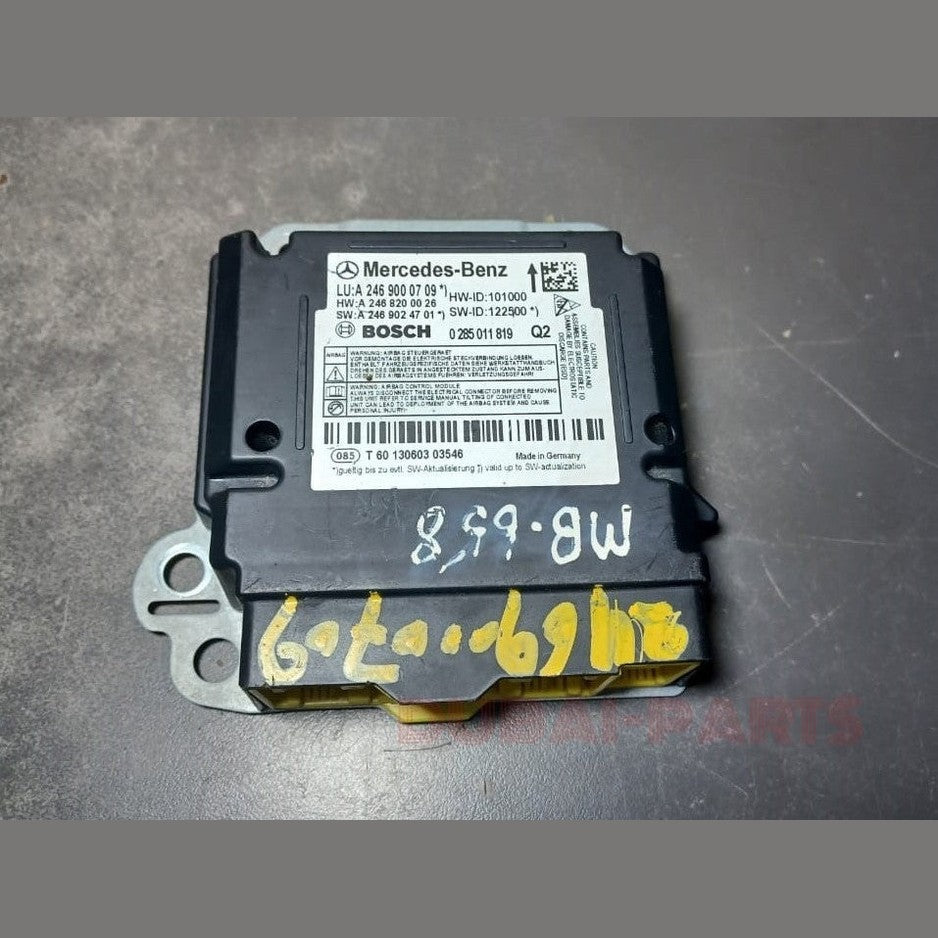 وحدة التحكم في الوسائد الهوائية SRS لسيارة مرسيدس-بنز CLA W246، رقم القطعة A246 9000709، أصلية.