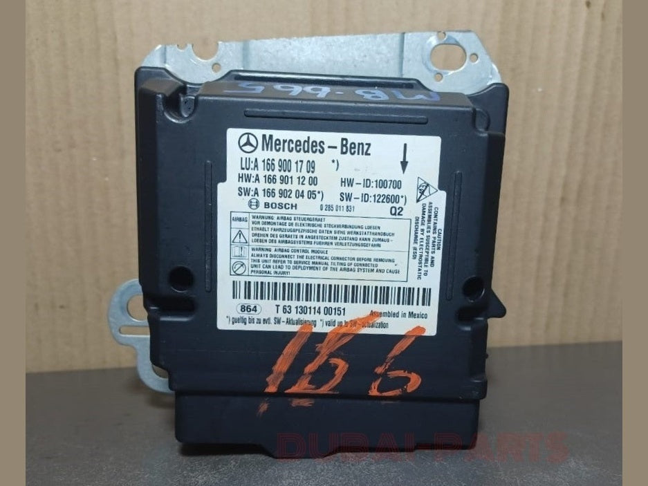 2013-2016 Mercedes-Benz W166 ML350 GL450 GLE Air SRS bag Control Module A166 9001709 OEM