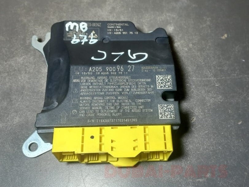 2014-2020 Mercedes-Benz C-Class W205 Air SRS bag Control Module A205 9009627 OEM