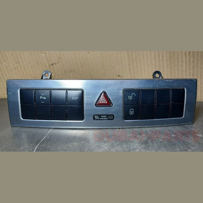 2005-2007 MERCEDES-BENZ C-CLASS W203 HAZARD HEATED UNLOCK CONTROL SWITCH GRAY TRIM A203 8702610 OEM
